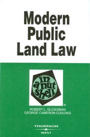 Tapa de Modern public land law in a nutshell