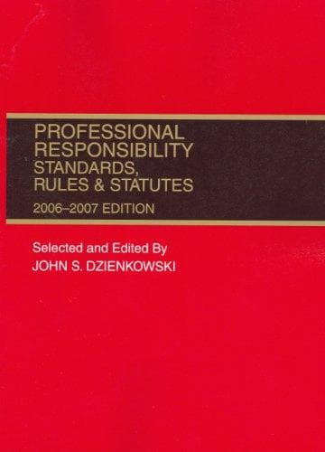 Tapa de Professional Responsibility