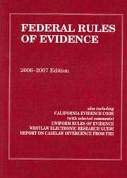 Tapa de Federal Rules of Evidence, with Evidence Map