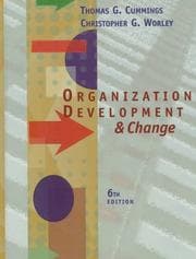 Tapa de Organization Development and Change