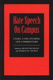 Tapa de Hate speech on campus