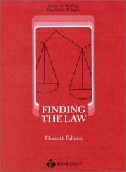 Tapa de Finding the law