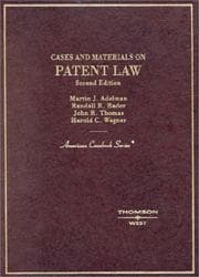 Tapa de Cases and materials on patent law