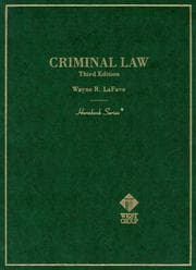 Tapa de Criminal law