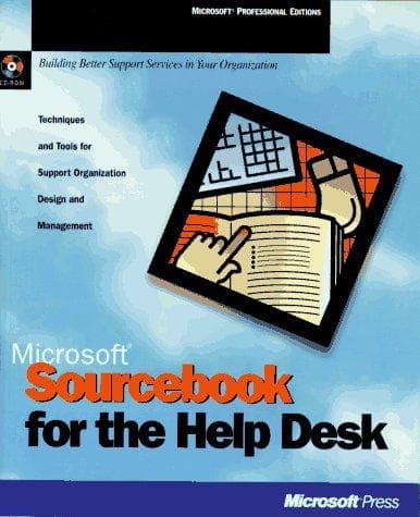 Tapa de Microsoft sourcebook for the help desk