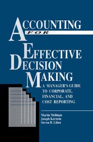 Tapa de Accounting for effective decision making