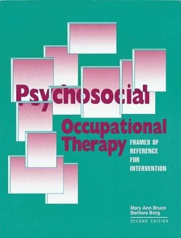 Tapa de Psychosocial occupational therapy