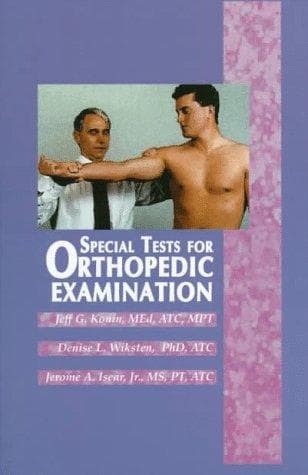 Tapa de Special tests for orthopedic examination