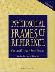 Tapa de Psychosocial frames of reference