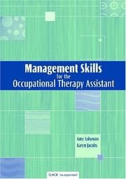 Tapa de Management skills for the occupational therapy assistant