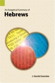 Tapa de An exegetical summary of Hebrews