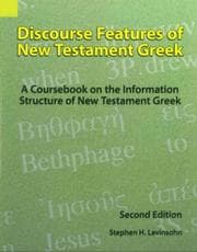 Tapa de Discourse features of New Testament Greek