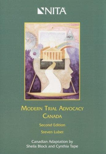 Tapa de Modern trial advocacy