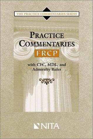 Tapa de Practice commentaries--FRCP