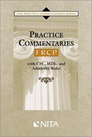 Tapa de Practice commentaries--FRCP