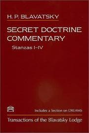 Tapa de Secret Doctrine Commentary/Stanzas I-IV