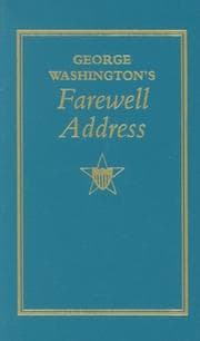 Tapa de George Washington's Farewell Address