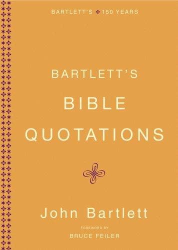 Tapa de Bartlett's Bible quotations
