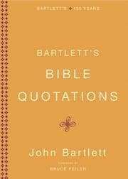 Tapa de Bartlett's Bible quotations