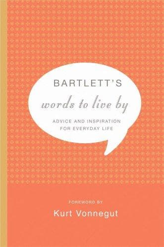 Tapa de Bartlett's Words to Live By