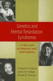 Tapa de Genetics and mental retardation syndromes
