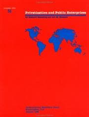 Tapa de Privatization and public enterprises