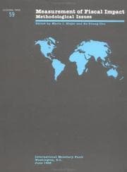 Tapa de Measurement of Fiscal Impact