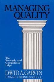 Tapa de Managing quality