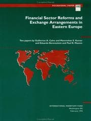 Tapa de Financial sector reforms and exchange arrangements in Eastern Europe