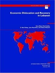 Tapa de Economic Dislocation and Recovery in Lebanon