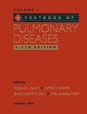 Tapa de Textbook of pulmonary diseases