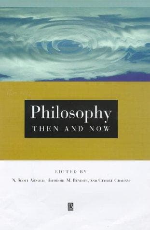 Tapa de Philosophy then and now