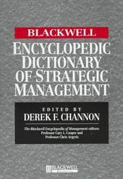 Tapa de The Blackwell Encyclopedia of Management and Encyclopedic Dictionaries, The Blackwell Encyclopedic Dictionary of Strategic Management