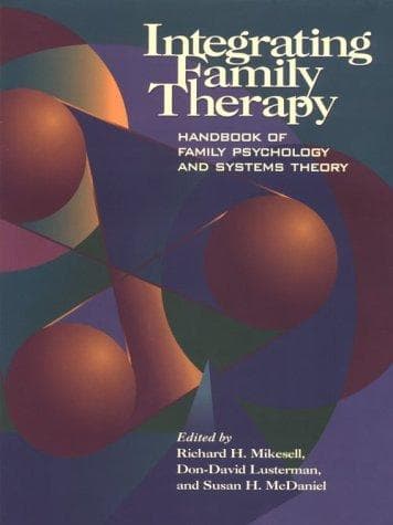 Tapa de Integrating family therapy
