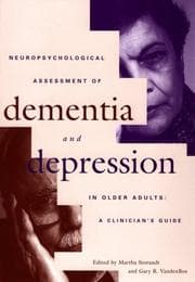 Tapa de Neuropsychological Assessment of Dementia and Depression in Older Adults