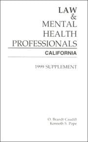 Tapa de Law and Mental Health Professionals : California