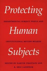 Tapa de Protecting human subjects