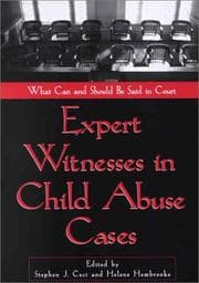 Tapa de Expert Witnesses in Child Abuse Cases