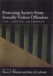 Tapa de Protecting society from sexually dangerous offenders