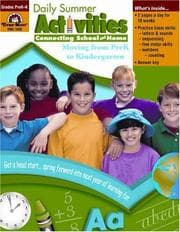 Tapa de Daily Summer Activities, Moving from PreK to Kindergarten