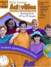 Tapa de Daily Summer Activities, Moving from Second to Third Grade