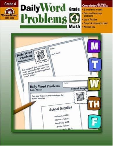 Tapa de Daily Word Problems, Grade 4