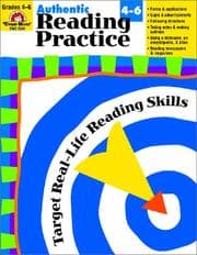Tapa de Authentic Reading Practice Grades 4-6