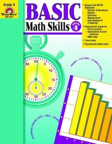 Tapa de Basic Math Skills Grade 4