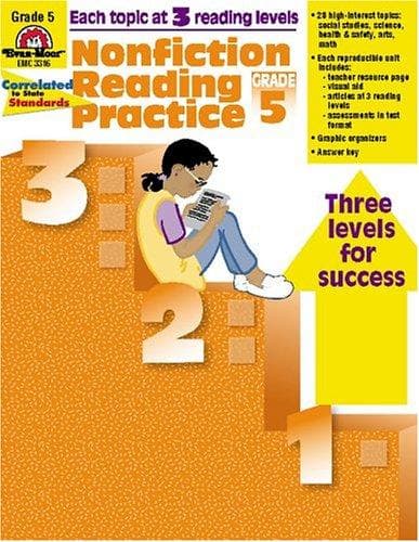 Tapa de Nonfiction Reading Practice, Grade 5