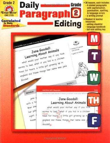 Tapa de Daily Paragraph Editing, Grade 2