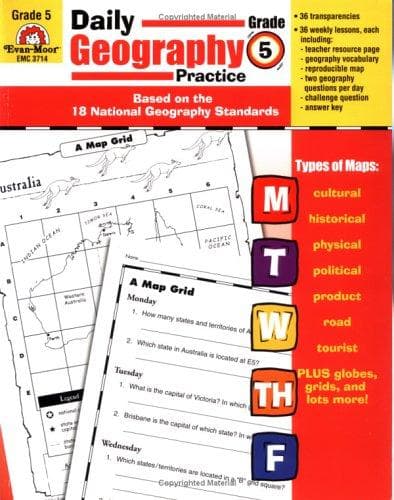 Tapa de Daily Geography Practice Grade 5