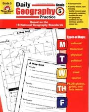Tapa de Daily Geography Practice Grade 5