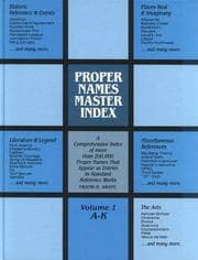 Tapa de Proper names master index