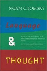 Tapa de Language and Thought (Anshen Transdisciplinary Lectureships in Art, Science and the Philosophy of Culture, Monograph 3)